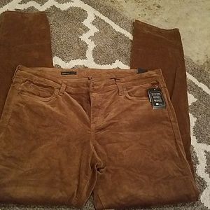 NWT 16 corduroy color cognac skinny Kut from the K